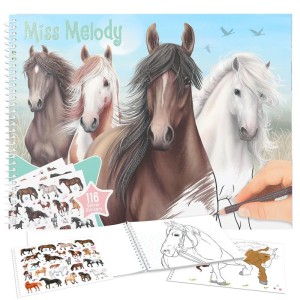 12978 Kolorowanka z naklejkami Miss Melody  