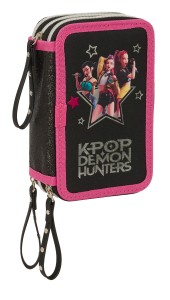 442668857  Piórnik potrójny z wyposażeniem K-POP Demon Hunters Energy 